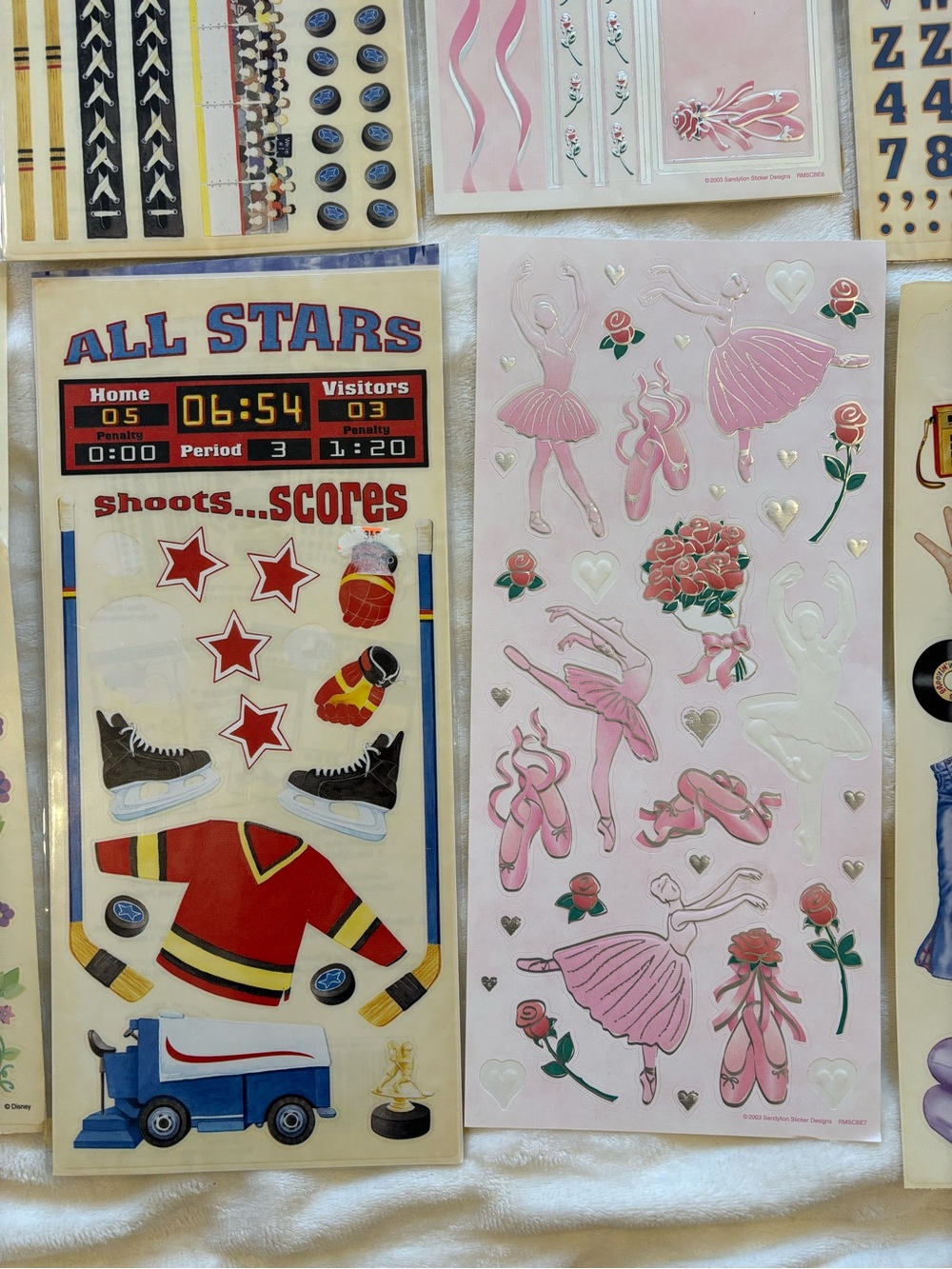 Vintage SandyLion Scrapbook Sticker Lot 2000-2004 - 14 new, 9 partial packages - Picture 12 of 14